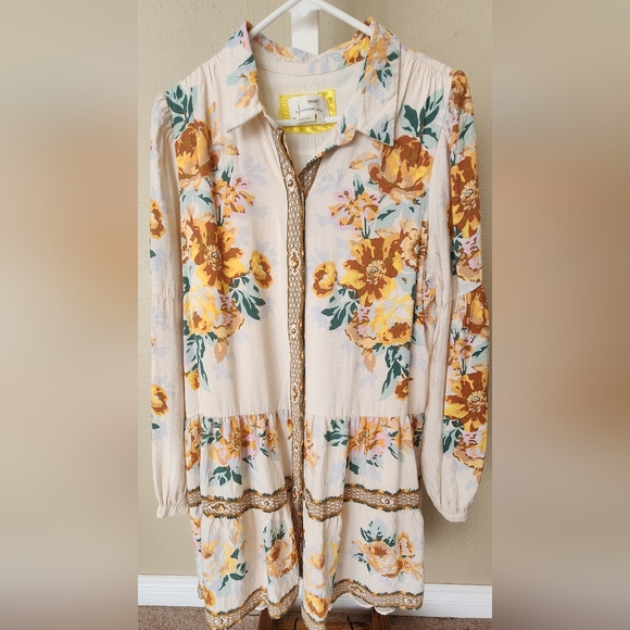 Anthropologie Multicolor Floral Blouse - Picture 2 of 9